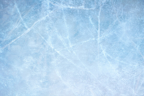 Ice blue frozen rink winter