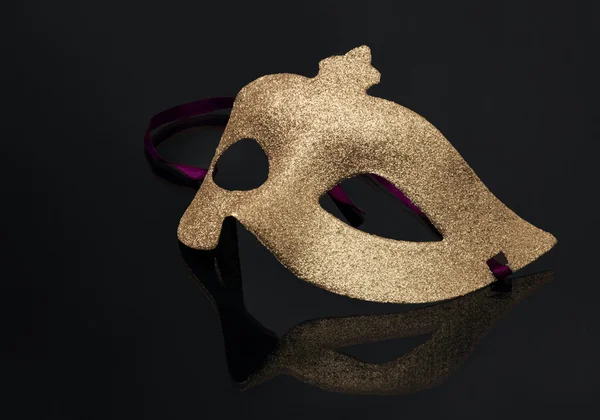 Carnaval χρυσή μάσκα — Φωτογραφία Αρχείου