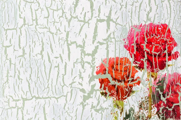 Decoupage blomma bakgrund — Stockfoto