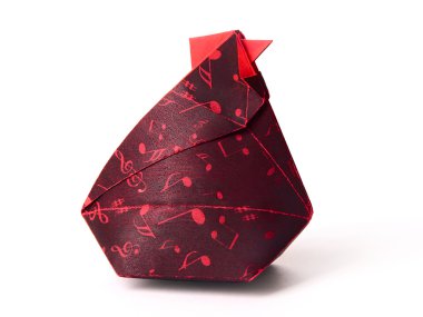 Origami kağıt hen