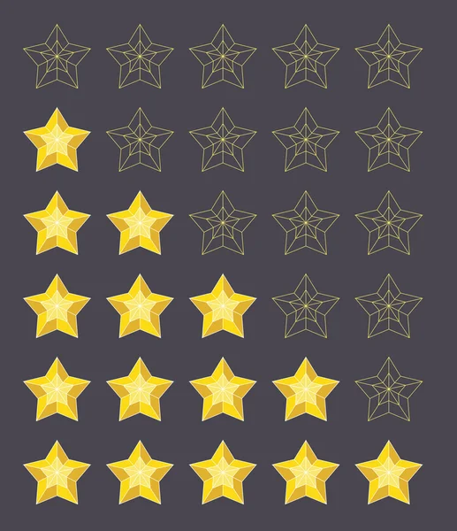 Five stars rating — Stock Photo, Image