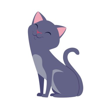 kedi vektör çizim.