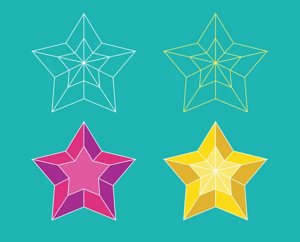 Star pictogram — Stock Vector