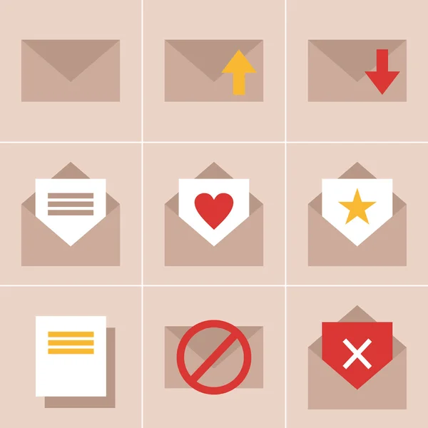 Mail  icons — Stock Vector