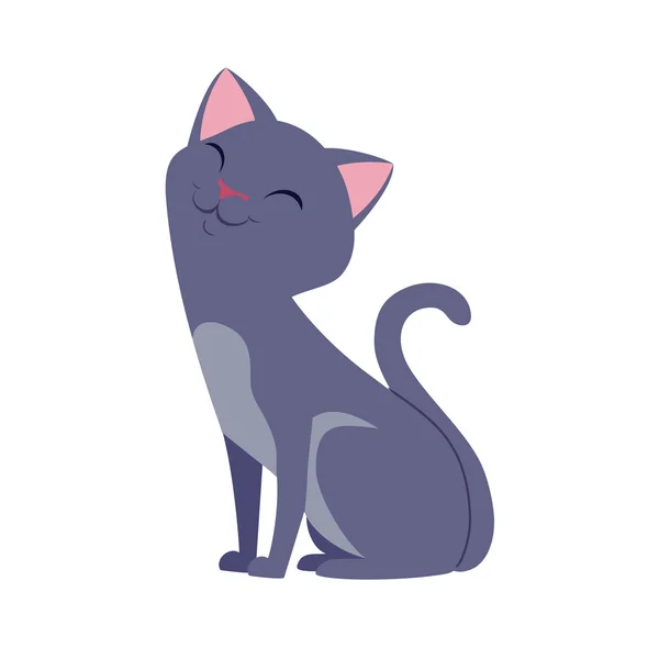 Ilustración del vector gato . — Vector de stock