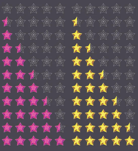 Évaluation cinq étoiles — Image vectorielle