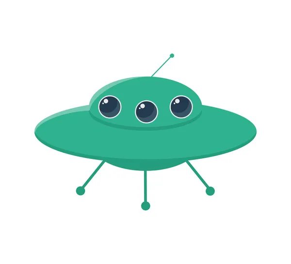 UFO rocket icons — Stock Vector