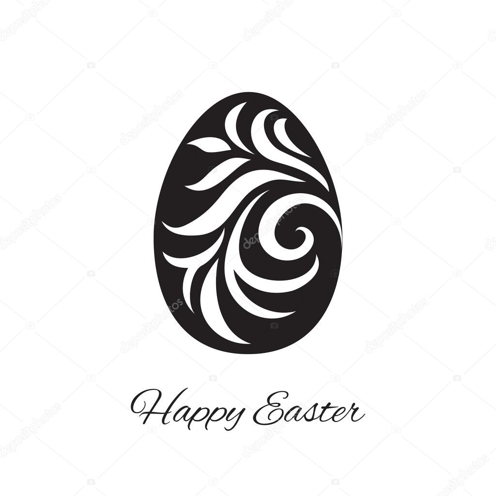 Happy easter cards illustration with easter eggs