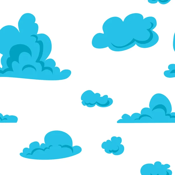 Бесшовный рисунок облаков — стоковый вектор