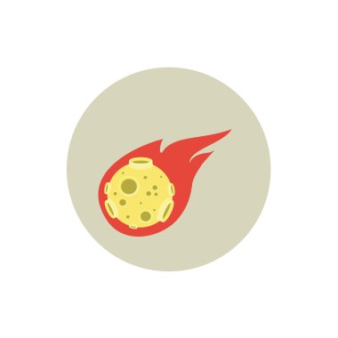 gökten düşen bir göktaşı çizimi