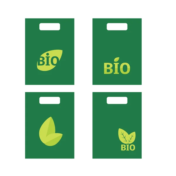 Ecology, organic icon set. Eco-icons — Stock Vector