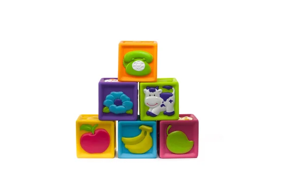 Blocs de jeu colorés — Photo