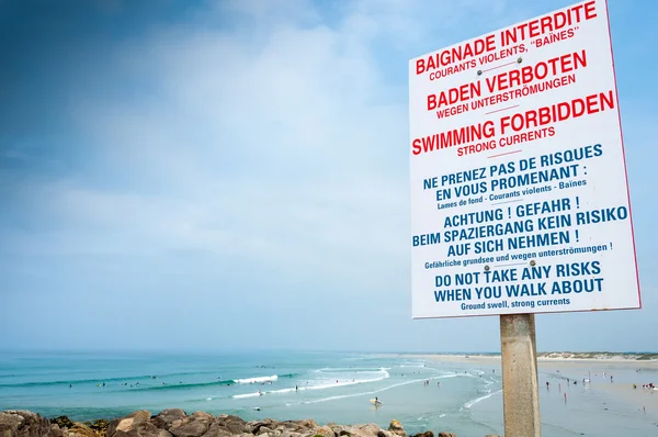 Swimming forbidden — Stock Photo, Image