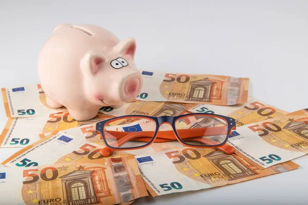 Personal Finance Concept Price Glasses Very High Patients — Stock Photo, Image