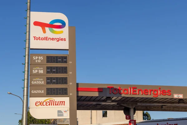 Calais France October 2022 Totalenergies Gas Station Closed Due Fuel Stock Image
