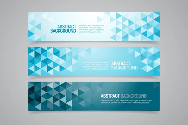 Banner Geometrik Abstrak - Stok Vektor