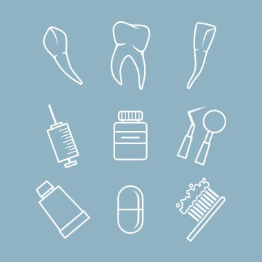 Diş Icons set