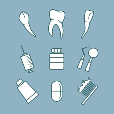 Diş Icons set
