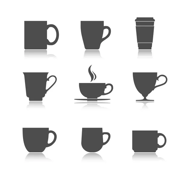 Vector tea cup set — Stock Vector