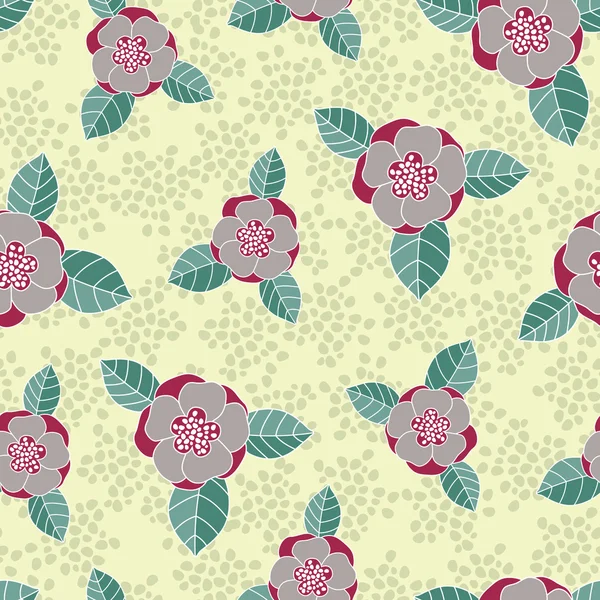 Seamless vector rose pattern — Stock Vector