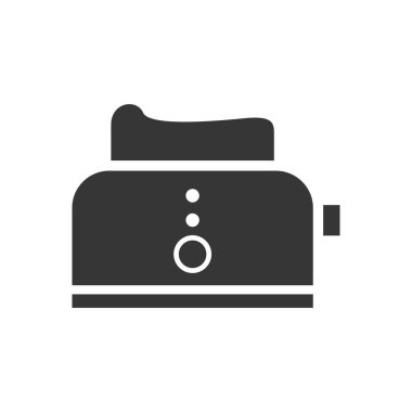 Mutfak tost makinesi kabartması izole edilmiş tek bir vektör simgesi