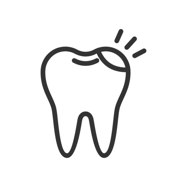 Llenar buen diente, lindo icono vectorial ilustración — Archivo Imágenes Vectoriales