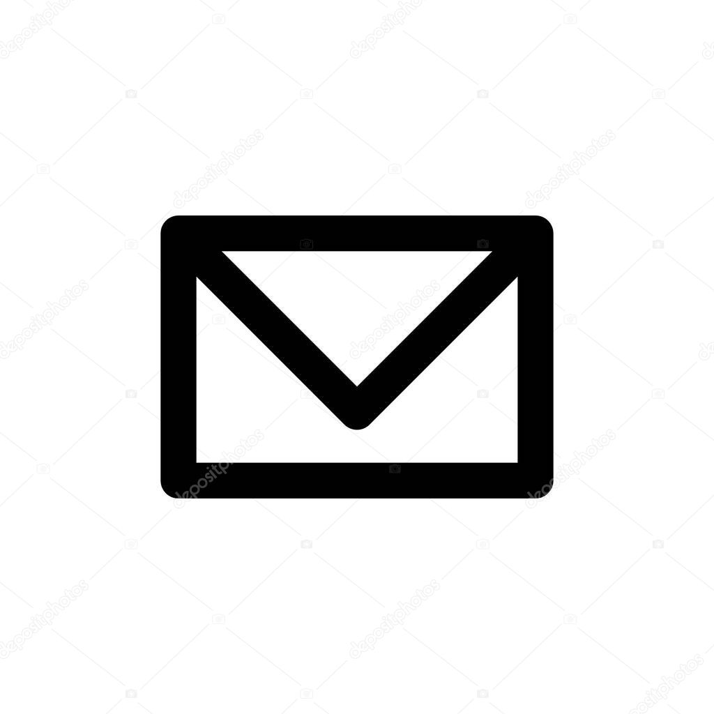 Envelope for letter and message, line web or mobile interface vector icon