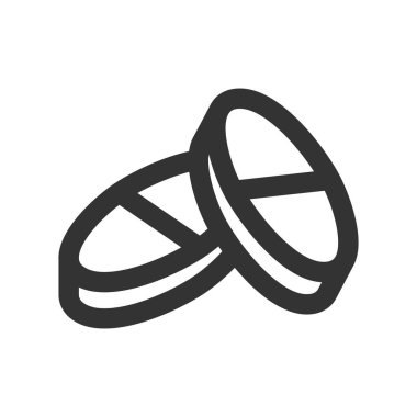 Haplar ve uyuşturucular vektör çizgisi simgesini oluşturur