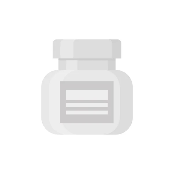 Medicin och piller i pack vektor vit realistisk ikon — Stock vektor