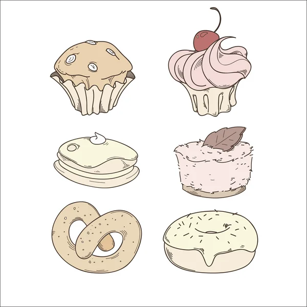 Boulangerie sur fond blanc — Image vectorielle