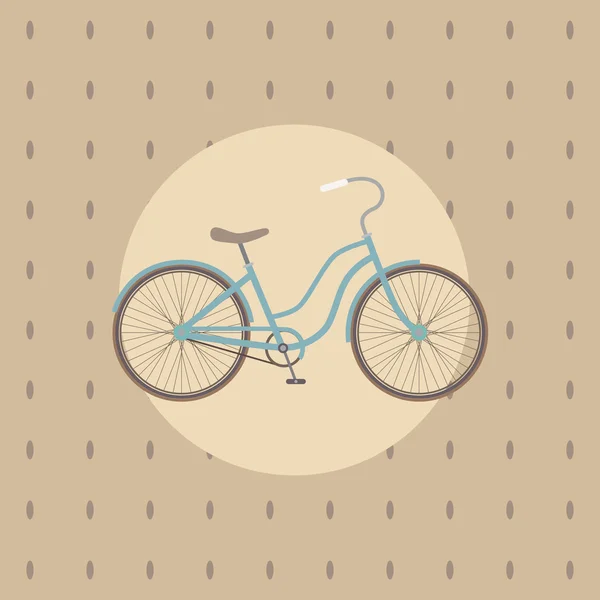 A bicicleta azul — Vetor de Stock