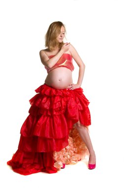 moda güzel hamile lüks etek