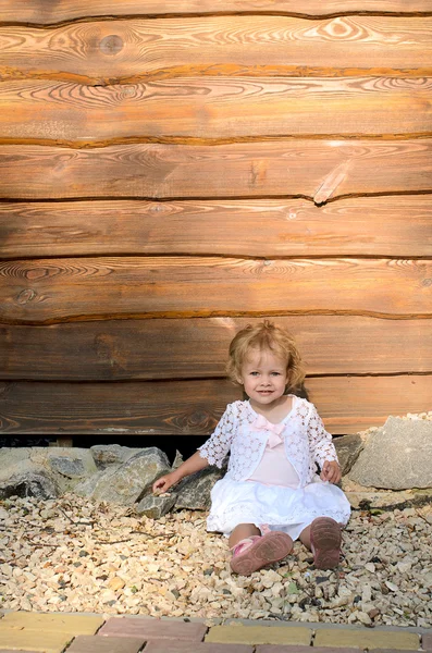 Beautiful blond little girl — Stock Photo, Image