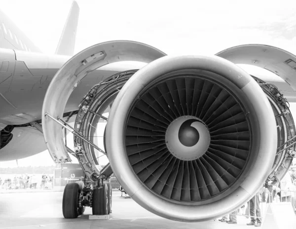 Modern Airplane Turbin, engine or propeller of an aircraft
