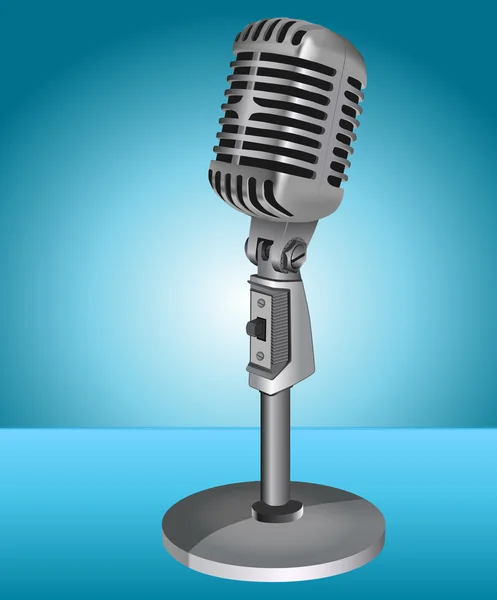 Retro mikrofon vektör