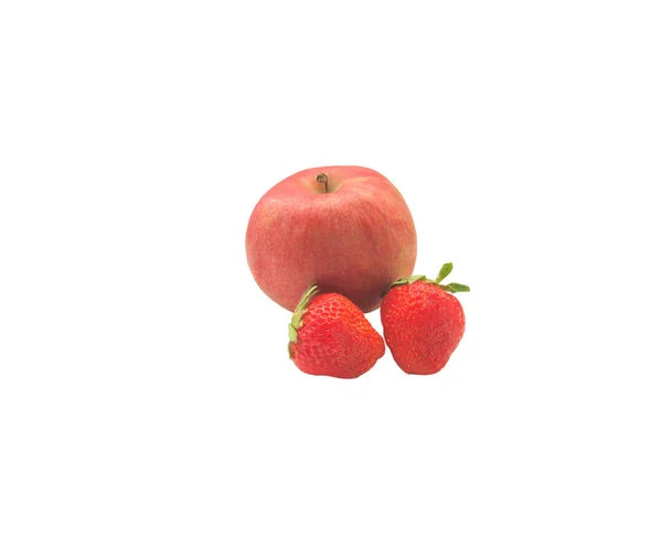 Manzana y fresa — Foto de Stock