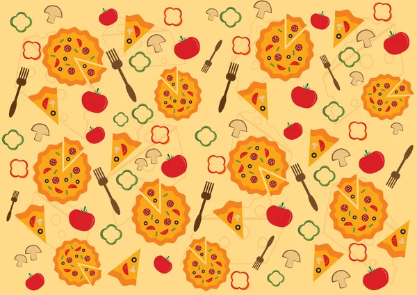 Dikişsiz pizza desen