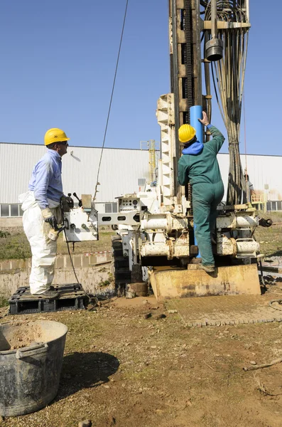 Core drilling underground. — Stock Photo, Image