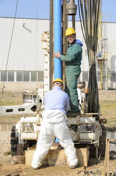 Core drilling underground. — Stock Photo, Image