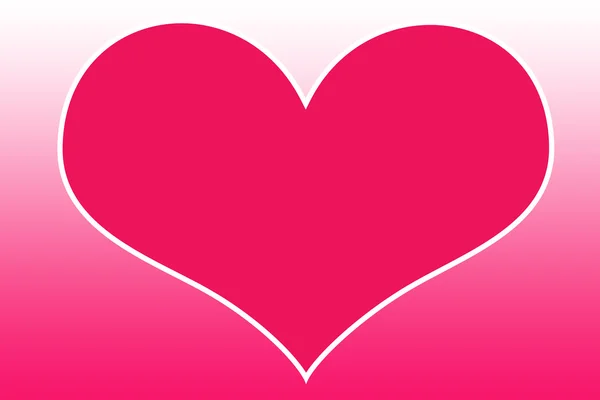 Coração rosa — Fotografia de Stock