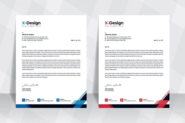 şirket kırtasiye şablonu, Letterhead tasarım şablonu, asgari ve modern markalaştırma stili antet