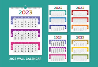 2023 one page wall calendar, desk calendar, new year planner, monthly calendar