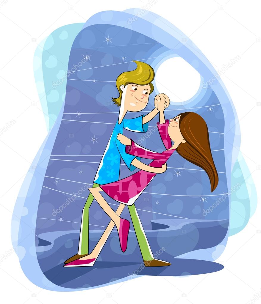 Love couple dancing in moonlight Stock Vector Image by ©stockillustration #41568657 Love couple dancing in moonlight Stock Vector Image by ©stockillustration #41568657