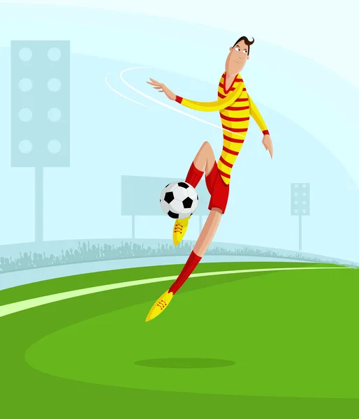 Joueur de football — Image vectorielle