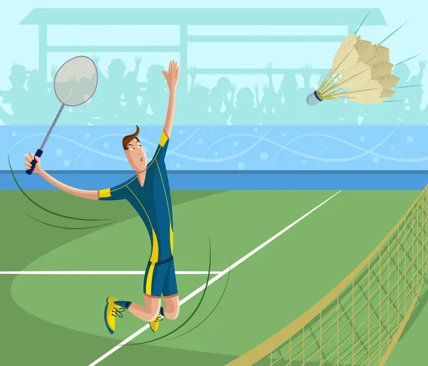 Jogador de badminton —  Vetores de Stock
