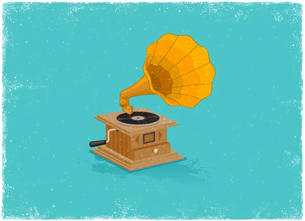 复古 gramaphone — 图库矢量图片