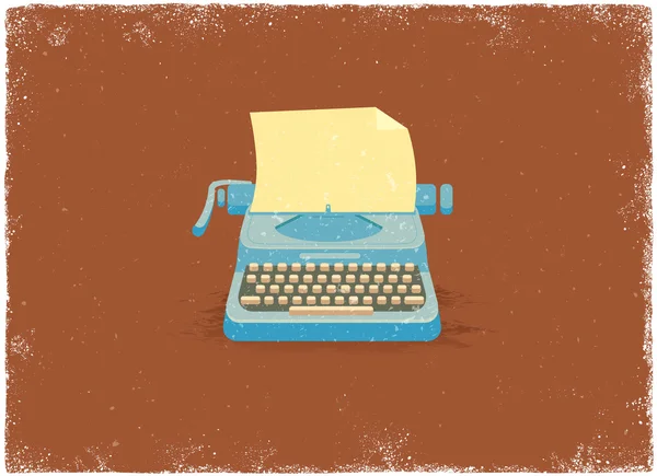 Antique typewriter — Stock Vector