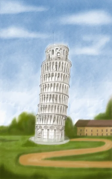 Scheve toren van pisa — Stockfoto