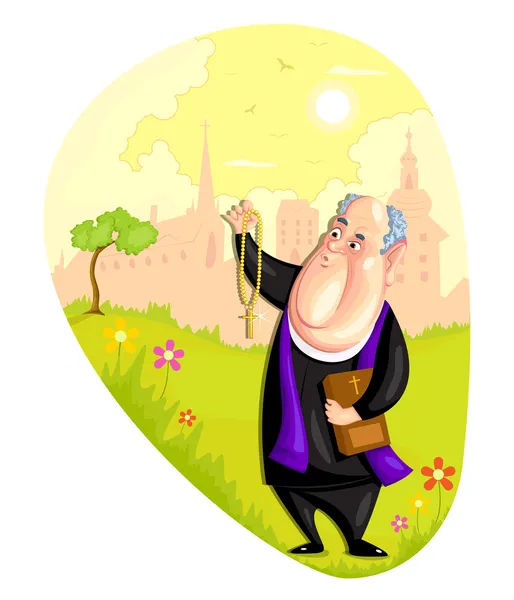 Church priest — Stock Vector