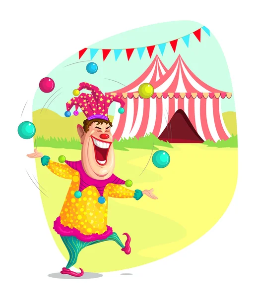 Circus Clown — Stock Vector